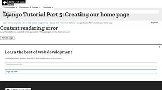 
                            13. Django Tutorial Part 5: Creating our home page - Learn web ...