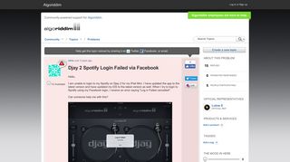 
                            7. Djay 2 Spotify Login Failed via Facebook - Algoriddim