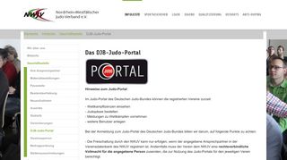
                            10. DJB-Judo-Portal: NWJV - Nordrhein-Westfälischer Judo-Verband e.V. ...