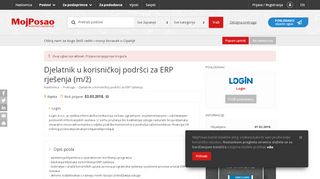 
                            6. Djelatnik u korisničkoj podršci za ERP rješenja (m/ž) - Moj Posao