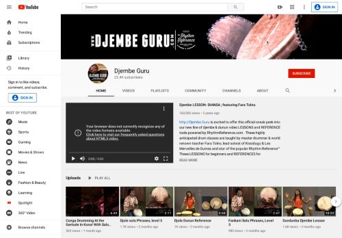 
                            4. Djembe Guru - YouTube