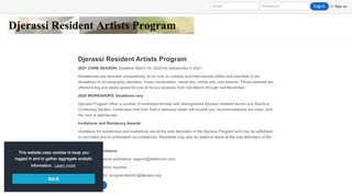 
                            2. Djerassi Resident Artists Program - SlideRoom