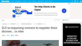 
                            13. DJI is requiring owners to register their drones... or else - Mashable