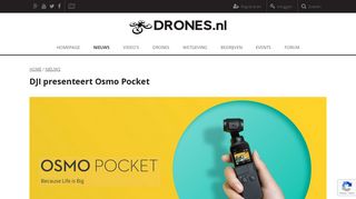 
                            4. DJI presenteert Osmo Pocket - Drones.nl