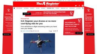 
                            8. DJI: Register your drones or no more cool flying vids for you • The ...
