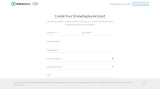 
                            5. DJI Sign Up Activation | DroneDeploy