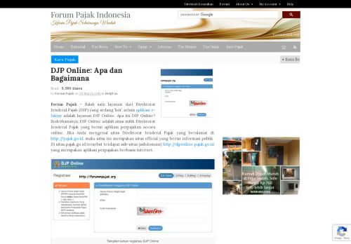 
                            8. DJP Online: Apa dan Bagaimana | Forum Pajak Indonesia