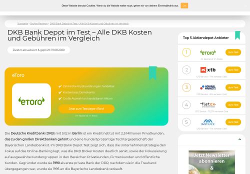 
                            13. DKB Bank Depot Test 2019 » Broker Erfahrungsbericht & Meinungen