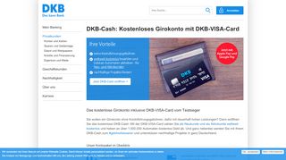 
                            5. DKB-Cash: Kostenloses Girokonto mit DKB-VISA-Card | DKB AG