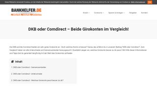 
                            4. DKB oder Comdirect – Beide Girokonten im Vergleich ...