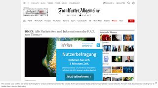 
                            13. DKFZ aktuell: News der FAZ zum Krebsforschungszentrum