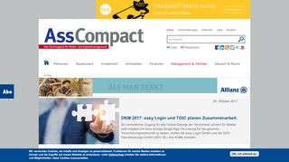 
                            8. DKM 2017: easy Login und TGIC planen Zusammenarbeit - AssCompact