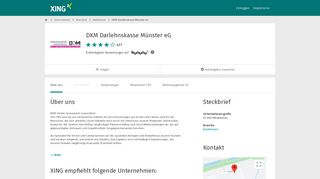 
                            13. DKM Darlehnskasse Münster eG als Arbeitgeber | XING Unternehmen