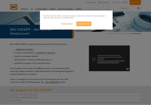 
                            7. DKV COCKPIT: de centrale DKV klantenaccount - DKV EURO SERVICE
