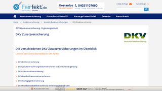 
                            11. DKV Zusatzversicherung - Fairfekt