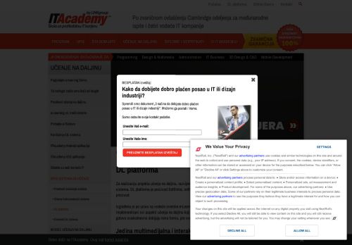 
                            1. DL platforma - učenje na daljinu | ITAcademy