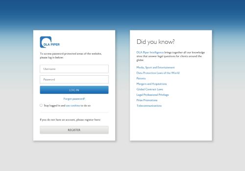 
                            1. DLA Piper - Log In