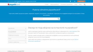 
                            2. Dlaczego nie mogę zalogować się na moje konto my paysafecard?