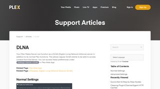 
                            10. DLNA | Plex Support