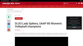 
                            12. DLSU Lady Spikers, UAAP 80 Women's Volleyball ...