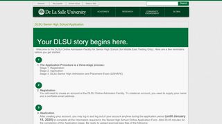 
                            5. DLSU - Senior High School Application Form - My DLSU