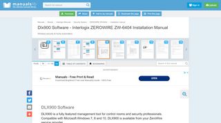 
                            4. Dlx900 Software - Interlogix ZEROWIRE ZW-6404 Installation Manual ...