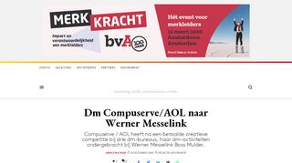 
                            13. Dm Compuserve/AOL naar Werner Messelink - Adformatie