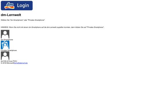 
                            4. dm-lernumgebung – Login