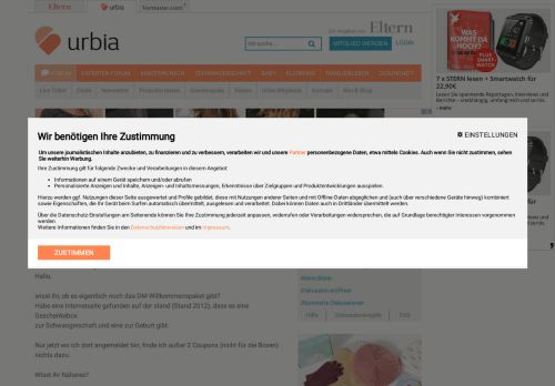 
                            13. DM Willkommenspaket | Forum Schwangerschaft - urbia.de