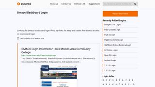 
                            10. Dmacc Blackboard Login