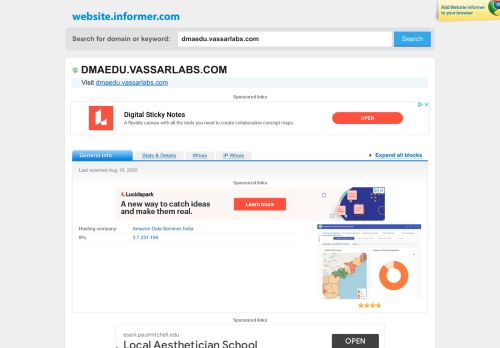 
                            4. dmaedu.vassarlabs.com at Website Informer. Visit Dmaedu Vassarlabs.