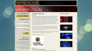 
                            11. DMB Warehouse | Member Login | - Dave Matthews Band