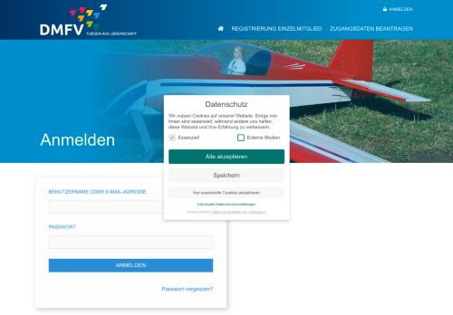 
                            3. DMFV | Login Seite