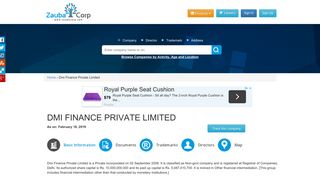 
                            5. DMI FINANCE PRIVATE LIMITED - Company, directors and contact ...