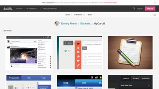 
                            10. Dmitry Melov / Bucket / MyCardif | Dribbble