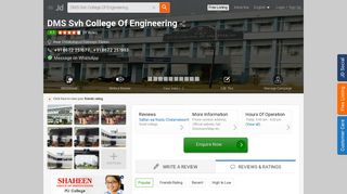 
                            5. DMS Svh College Of Engineering - Engineering Colleges in ... - Justdial