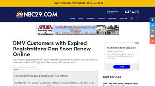 
                            6. DMV Customers with Expired Registrations Can Soon Renew Online ...