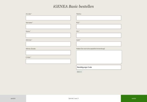 
                            6. DNA-Genealogie-Test online bestellen - iGENEA Basic