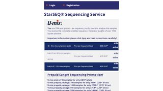 
                            6. DNA Sequencing - StarSEQ