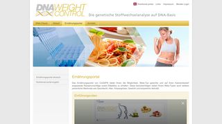 
                            4. DNA WEIGHT CONTROL :: Ernährungsportal