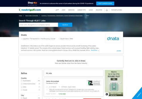 
                            13. Dnata Careers – Dnata Jobs – Feb 2019 - Naukri Gulf