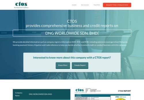 
                            7. DNG WORLDWIDE SDN. BHD. - Find out more! - CTOS