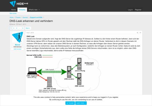 
                            4. DNS-Leak erkennen und verhindern | hide.me VPN Community