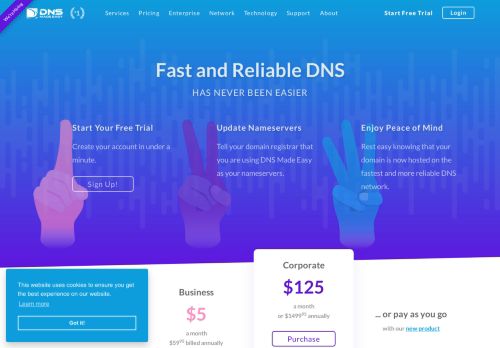 
                            2. DNS Made Easy | Fastest and Most Reliable Enterprise DNS Provider