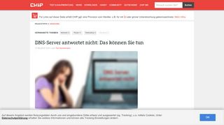 
                            7. DNS Server antwortet nicht - was tun? - CHIP