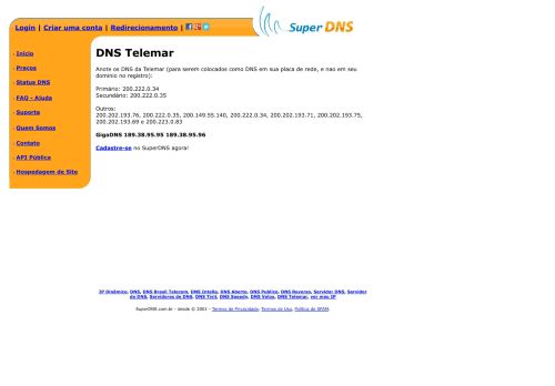 
                            13. DNS Telemar by SuperDNS