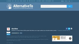 
                            10. dns4me Alternatives and Similar Websites and Apps - AlternativeTo ...