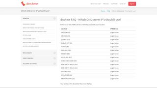 
                            3. dns4me FAQ - Which DNS server IP's should I use?