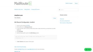 
                            7. dnsExit.com – MailRoute Help Center