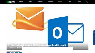 
                            12. Do Hotmail ao Outlook: a história do webmail da Microsoft - Olhar Digital